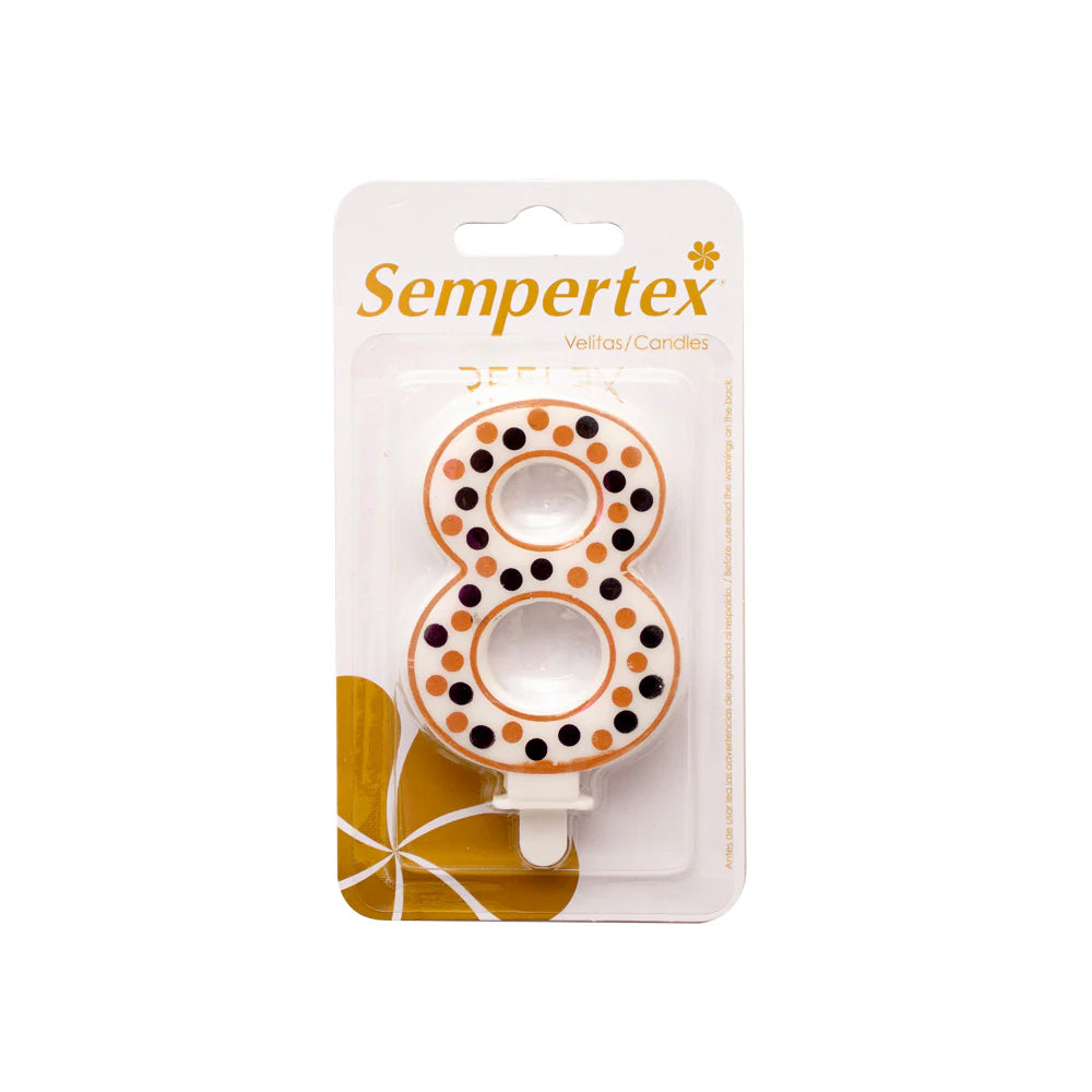 Vela Numérica Polka Deluxe Sempertex