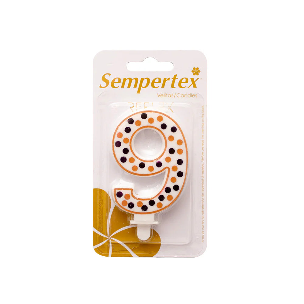 Vela Numérica Polka Deluxe Sempertex