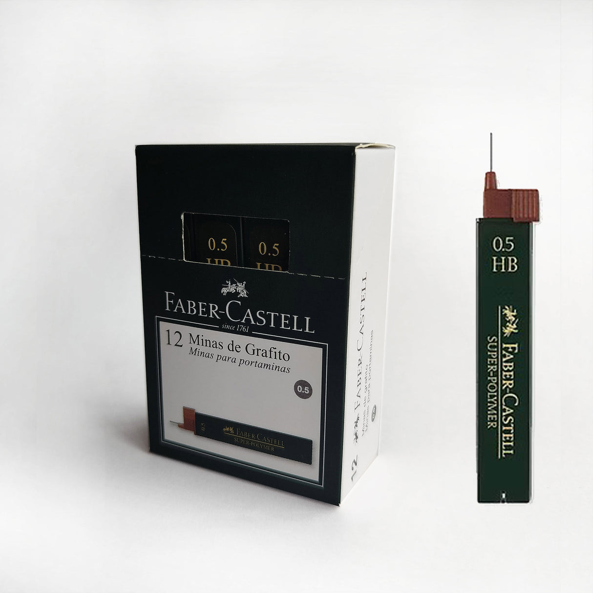 Minas 0.5 mm HB Caja Faber-Castell
