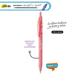 Bolígrafo Color Pastel Tinta Negra Semi Gel 0.7 mm Retráctil caja por 12 unidades OE-055F