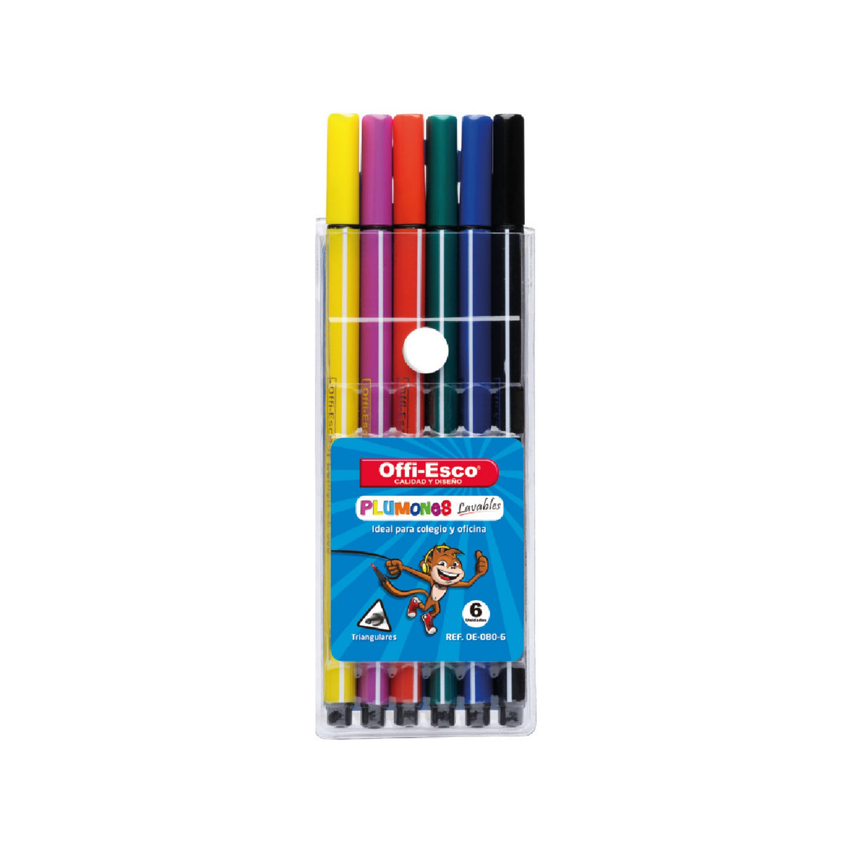 Plumones Lavables por 6 Unidades OE-080-6