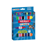 Plumones Jumbo Lavables Doble Punta OE-086