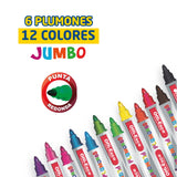 Plumones Jumbo Lavables Doble Punta OE-086