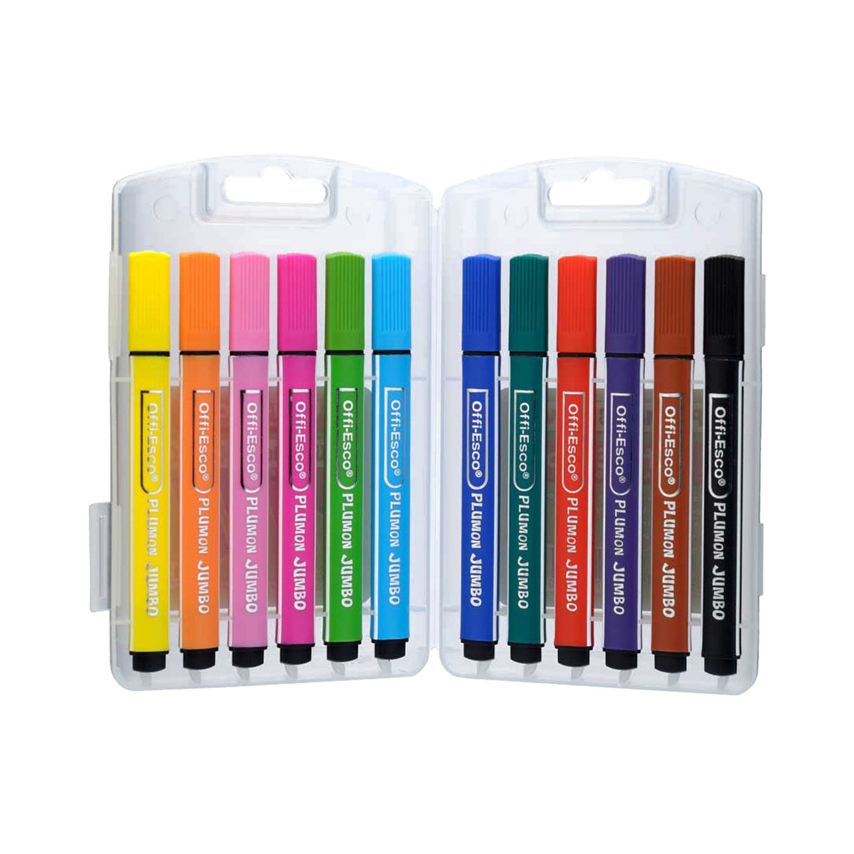 Plumones Jumbo Lavables por 12 Unidades OE-082