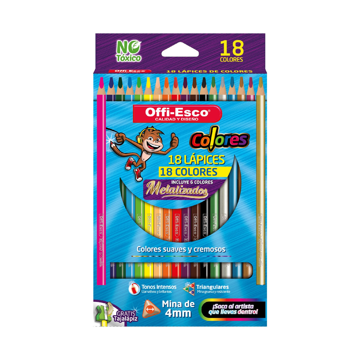 Colores 4 mm Unipunta por 18 Unidades OE-141