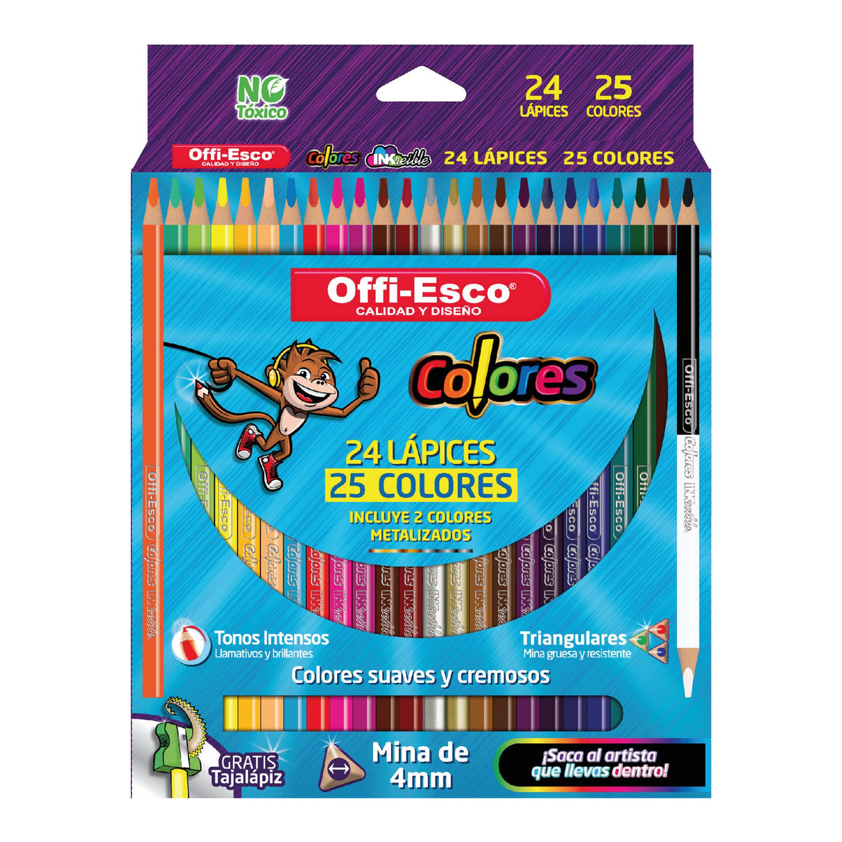 Colores 4 mm por 24 Unidades, 25 Colores OE-146