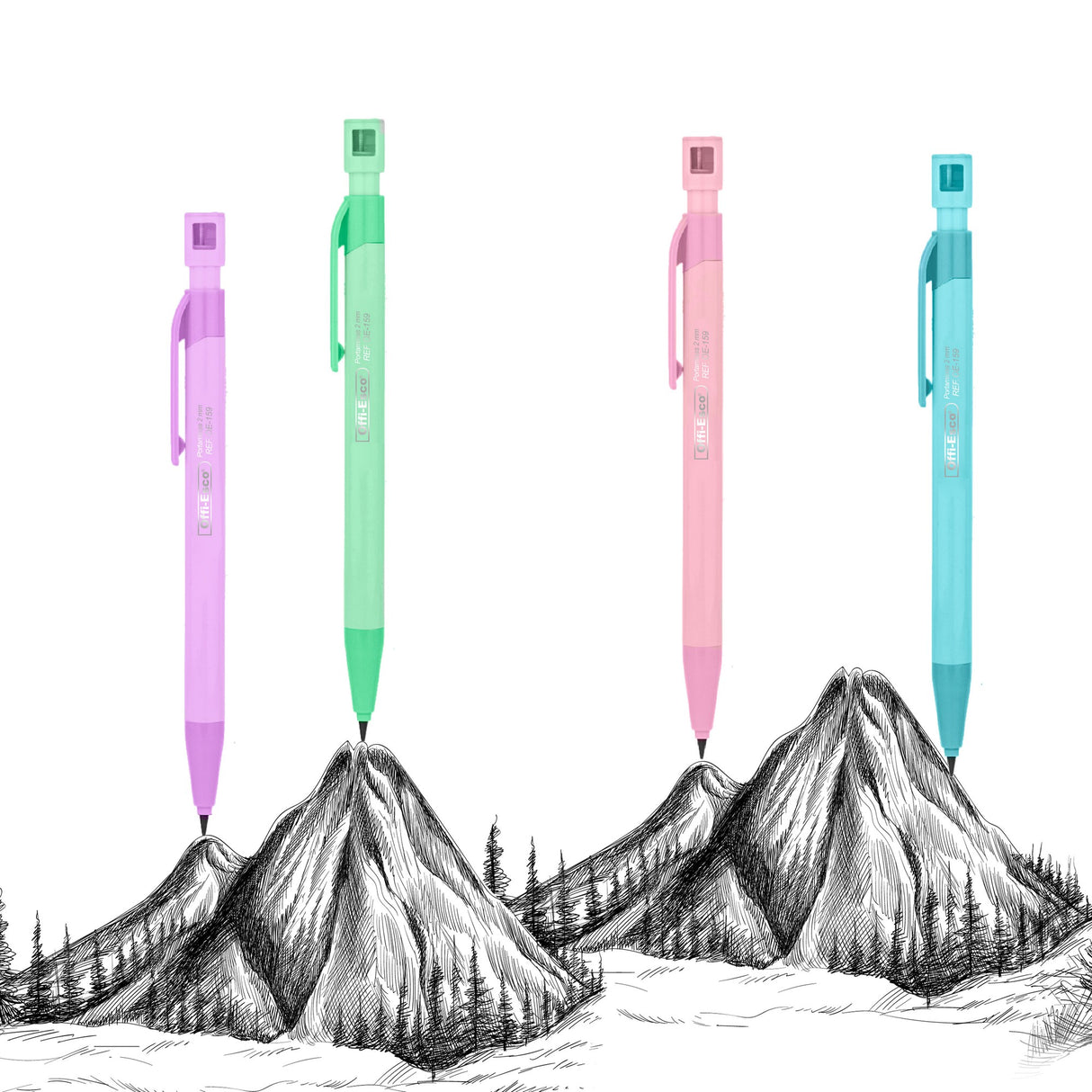 Portaminas 2 mm Colores Pastel OE-159