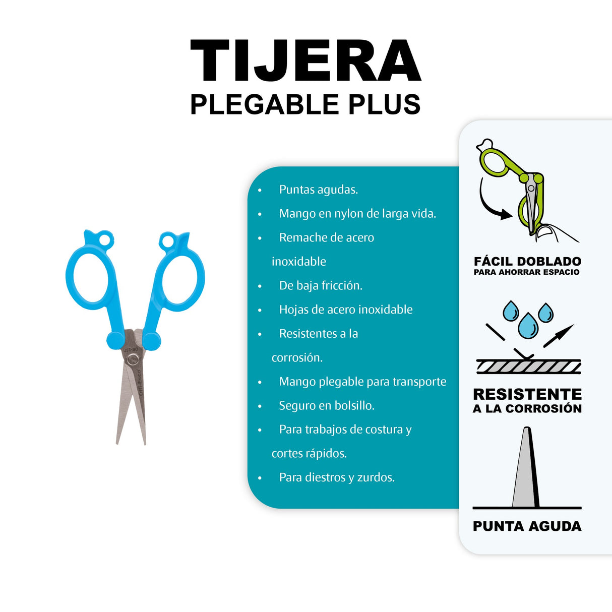 Tijera Plegable Plus OE-237