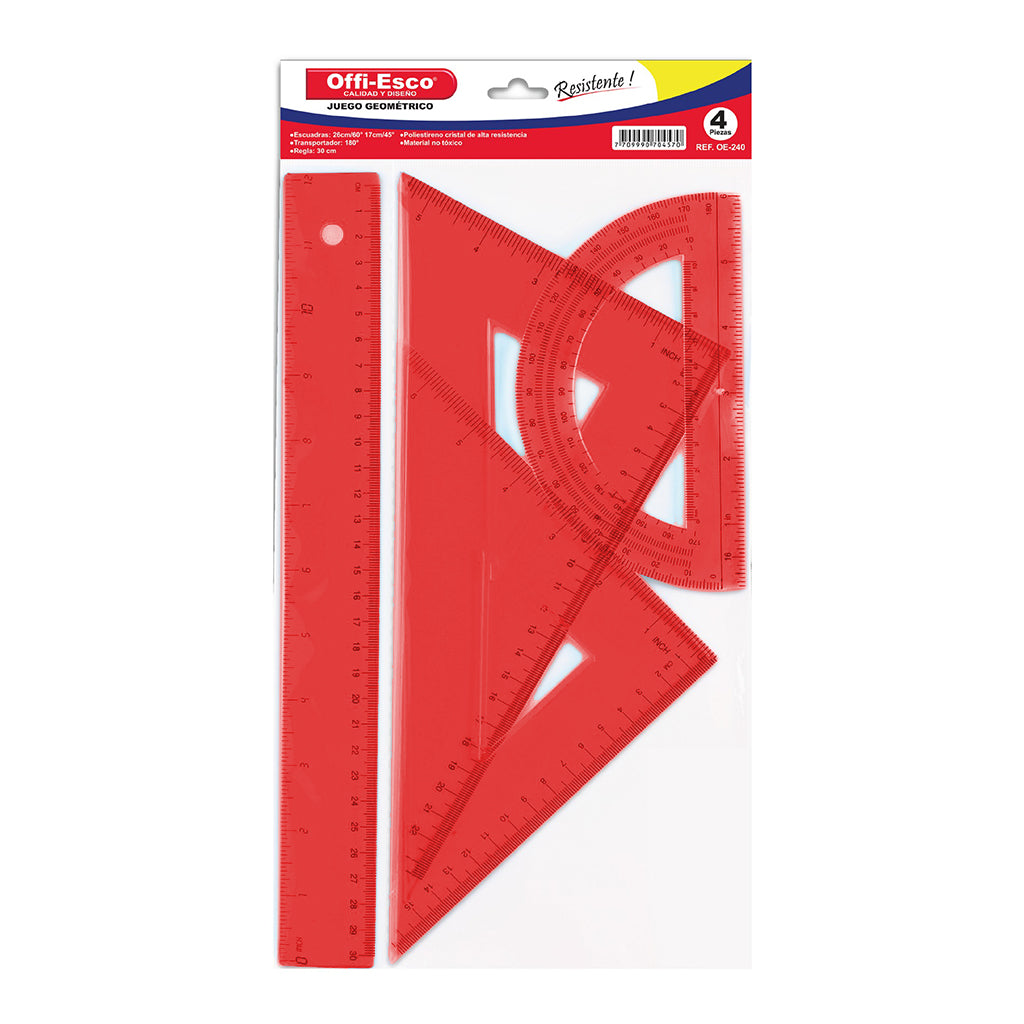 Juego Geométrico 4 Piezas OE-240