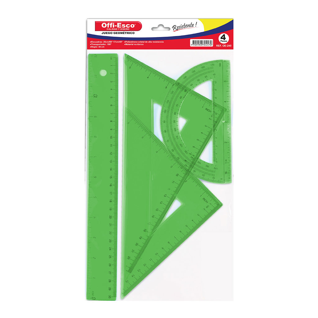 Juego Geométrico 4 Piezas OE-240