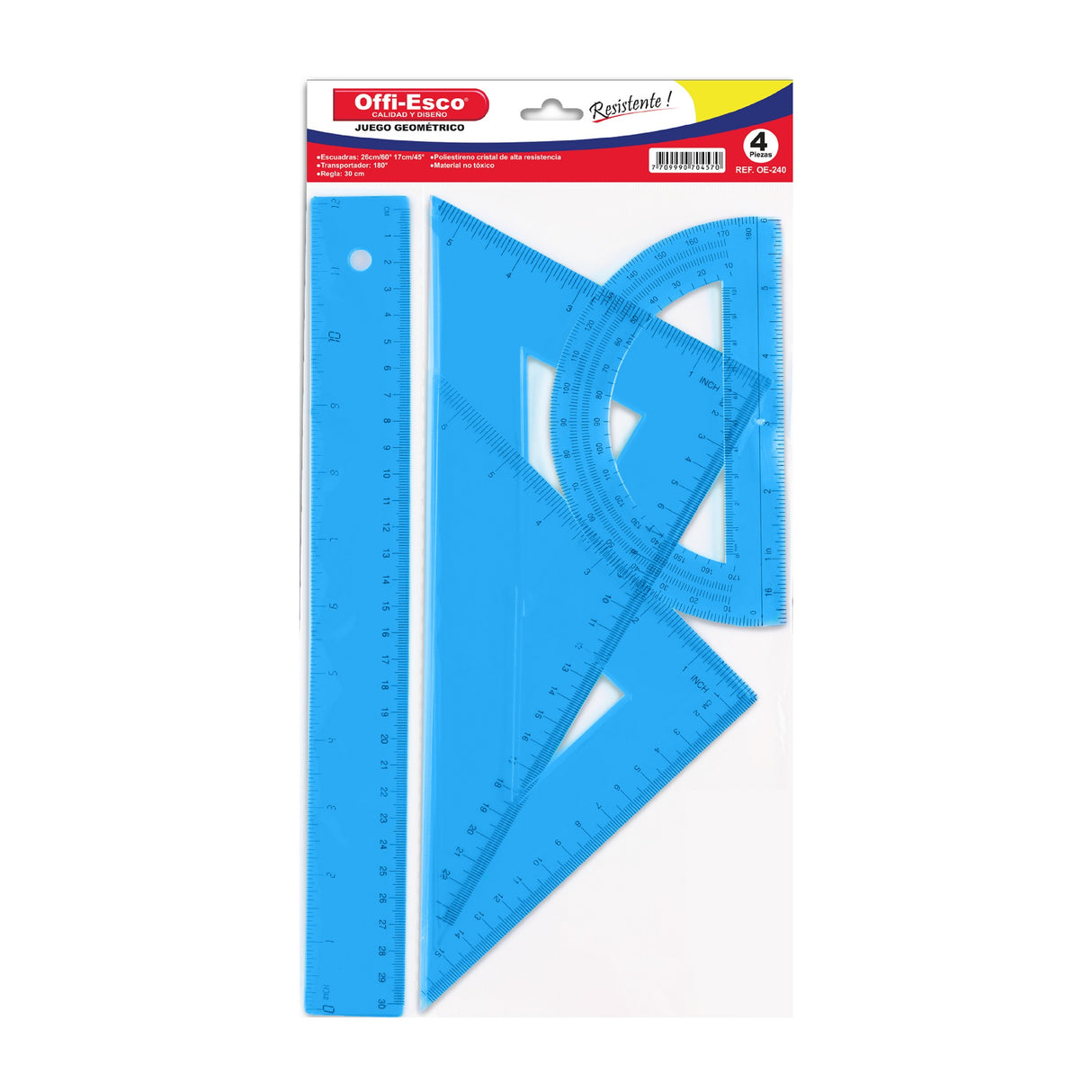 Juego Geométrico 4 Piezas OE-240