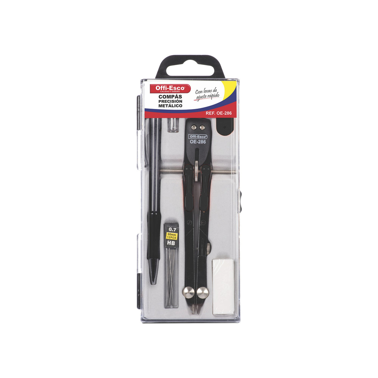 Compás de Precisión Metálico + Portaminas OE-286