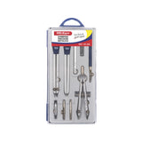 Compás de precisión metálico x 2 + 6 accesorios OE-290