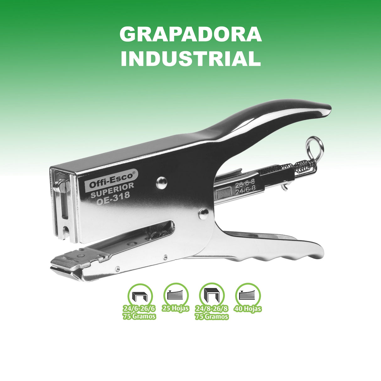 Cosedora Superior Tipo Pinza OE-318
