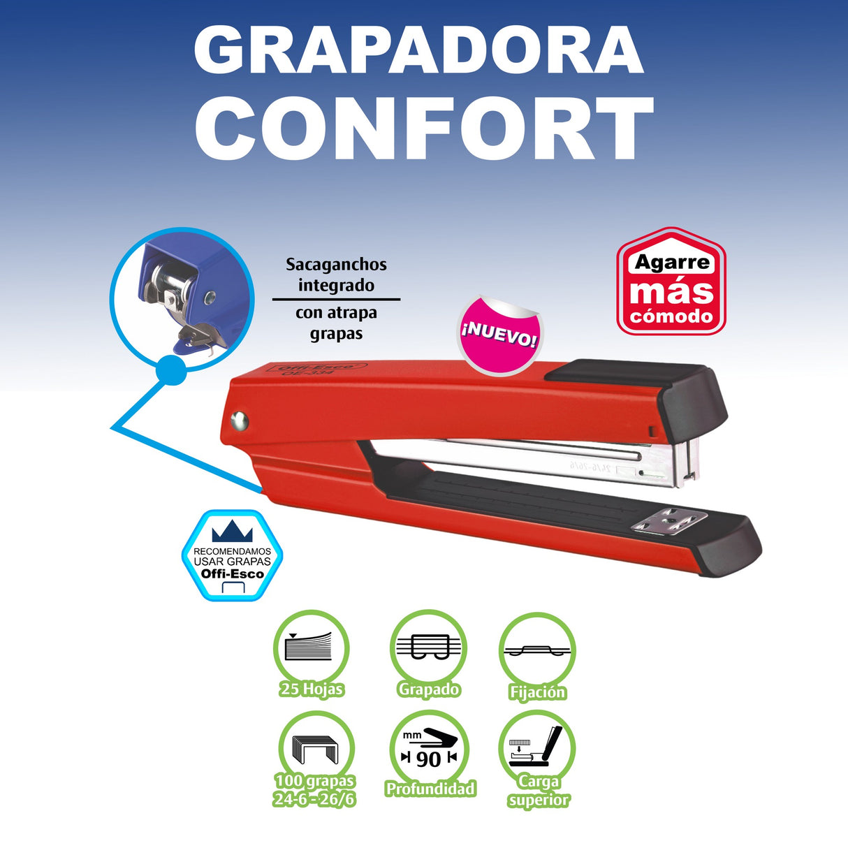Cosedora Grande Metálica Confort OE-334