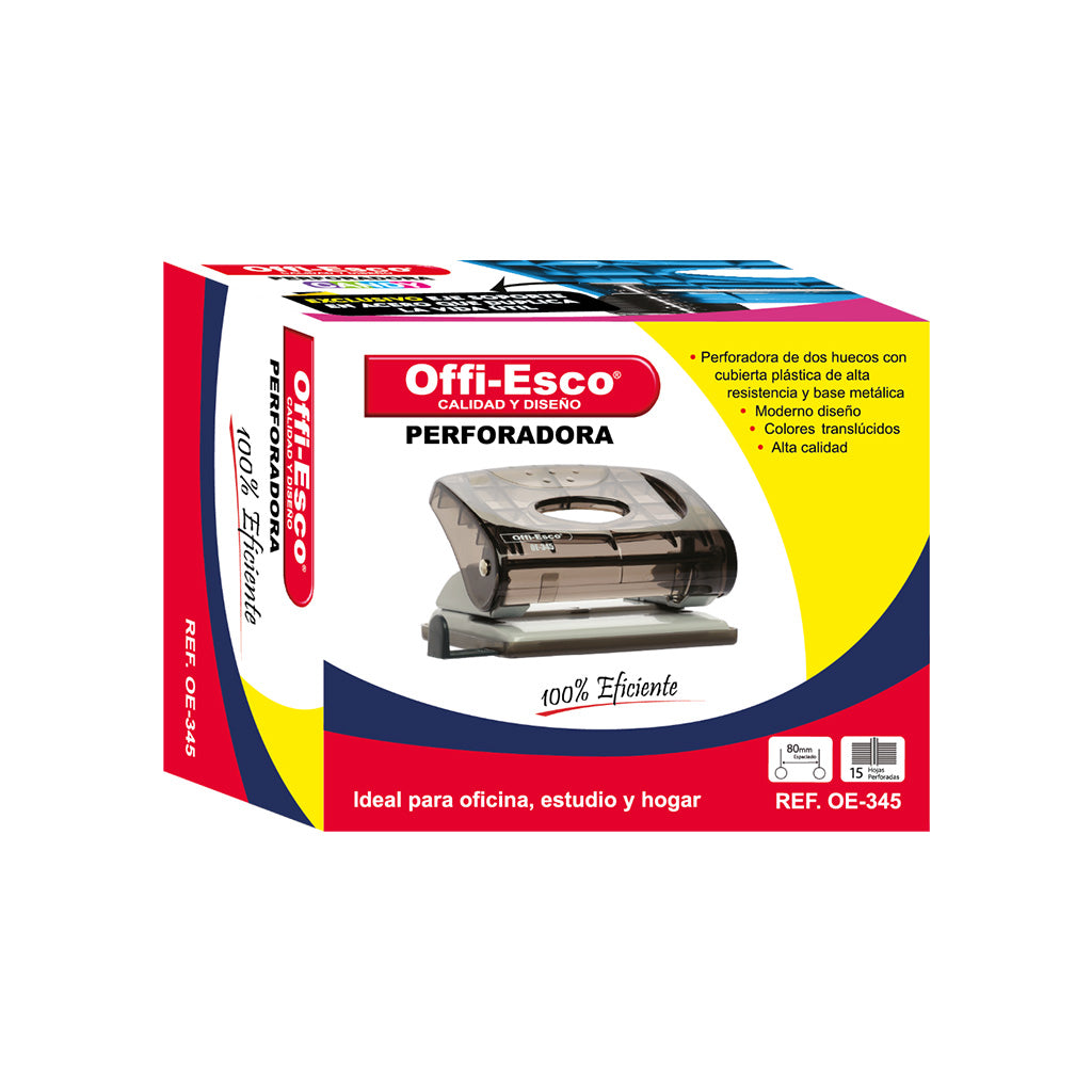 Perforadora Mediana Translúcida OE-345