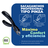 Sacaganchos Profesional Tipo Pinza OE-358