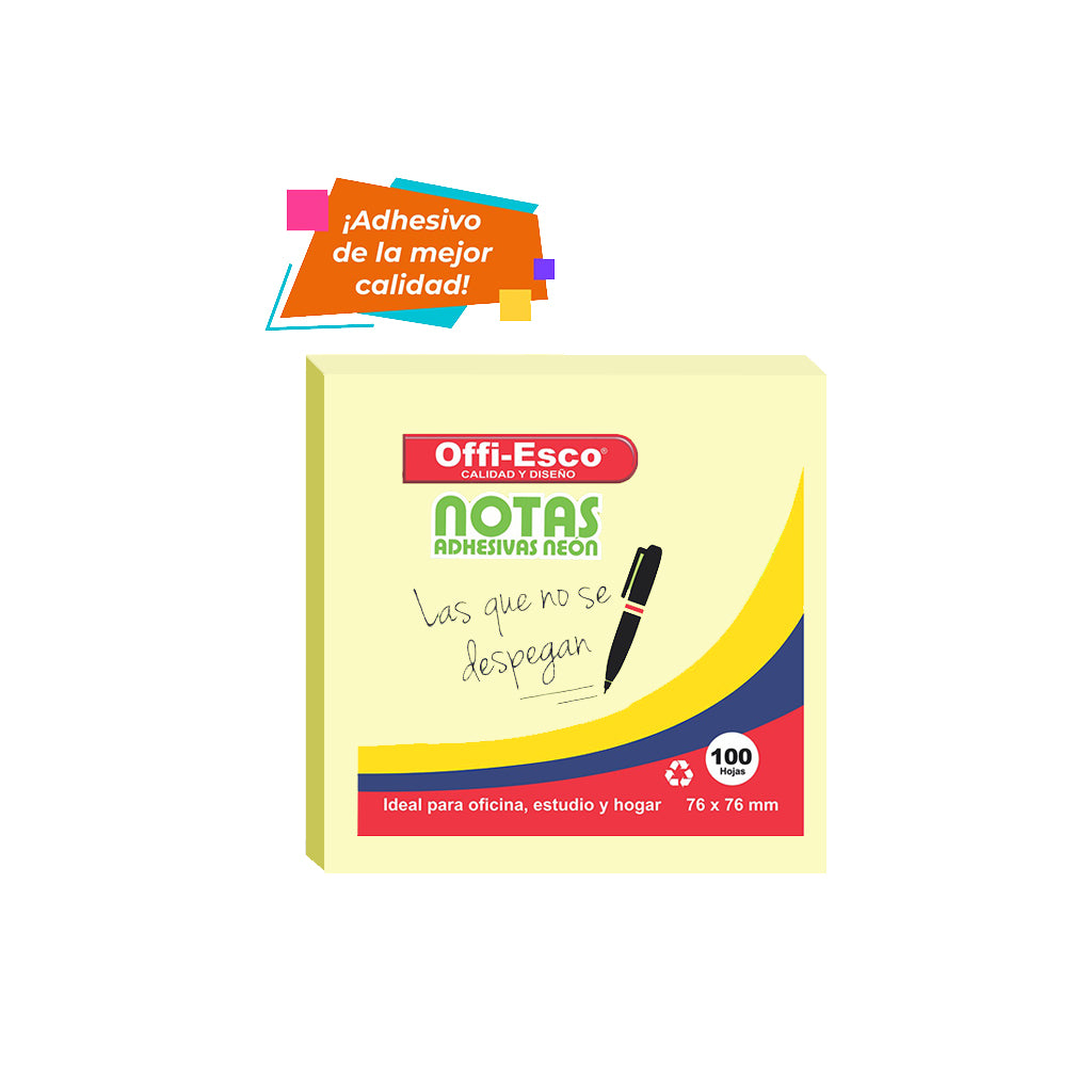 Notas Stick Amarillas 100 Hojas OE-362