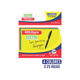 Notas Stick Rectangular 100 Hojas Surtida OE-366