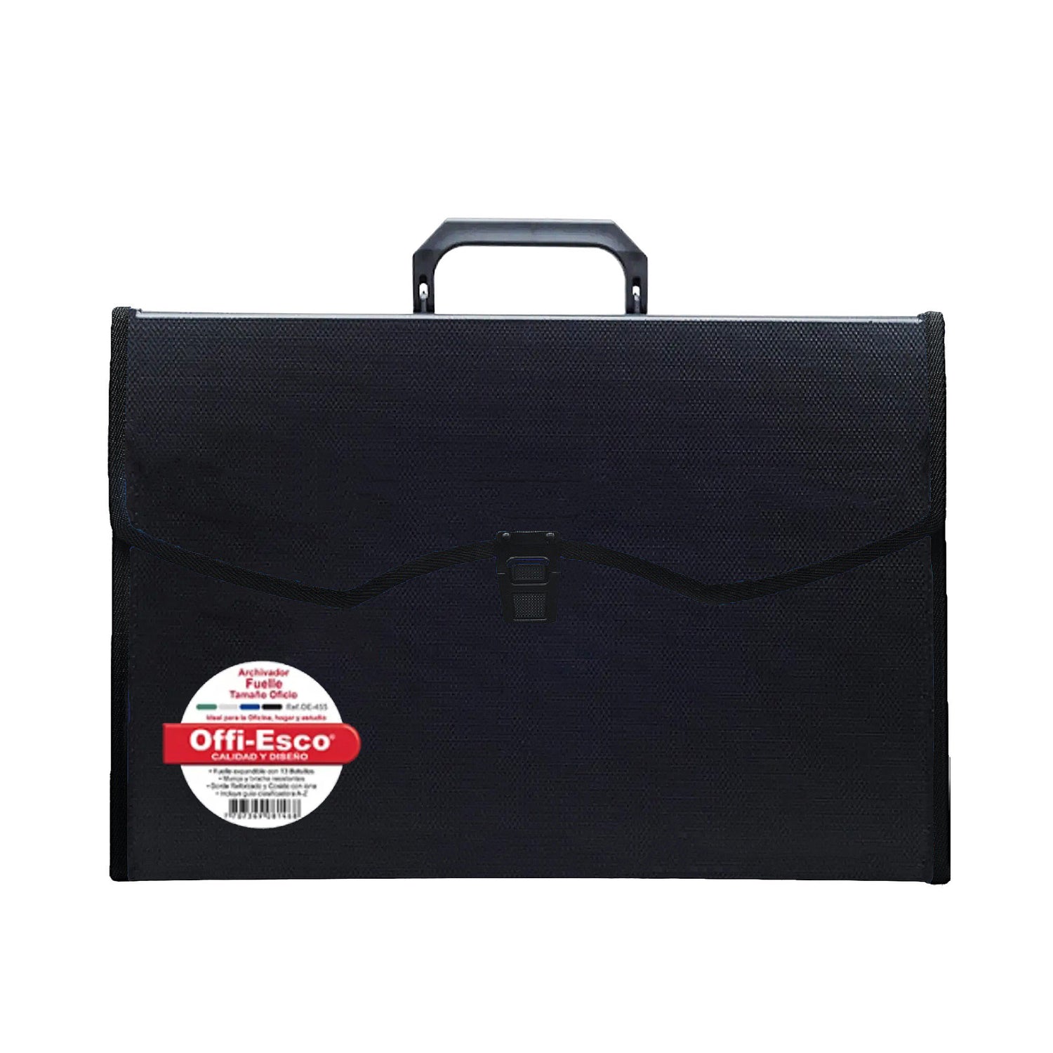 ARCHIVADOR NEGRO 13 BOLSILLOS ELEGANTE