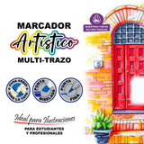 Marcador Permanente Multi-Trazo por 24 Unidades OE-525-24