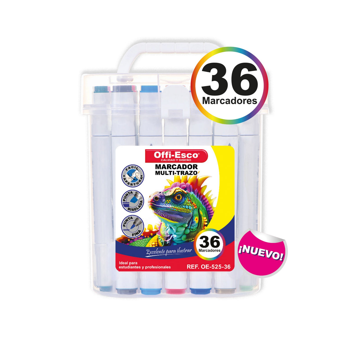 Marcador Permanente Multi-Trazo por 36 Unidades OE-525-36