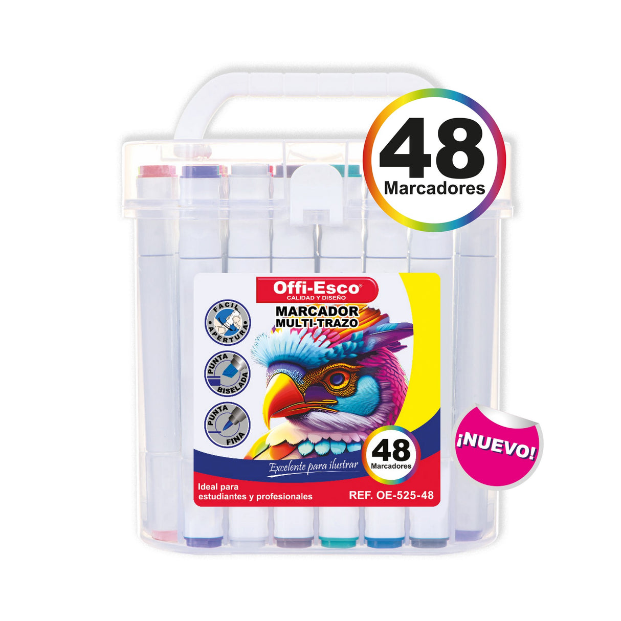 Marcador Permanente Multi-Trazo por 48 Unidades OE-525-48