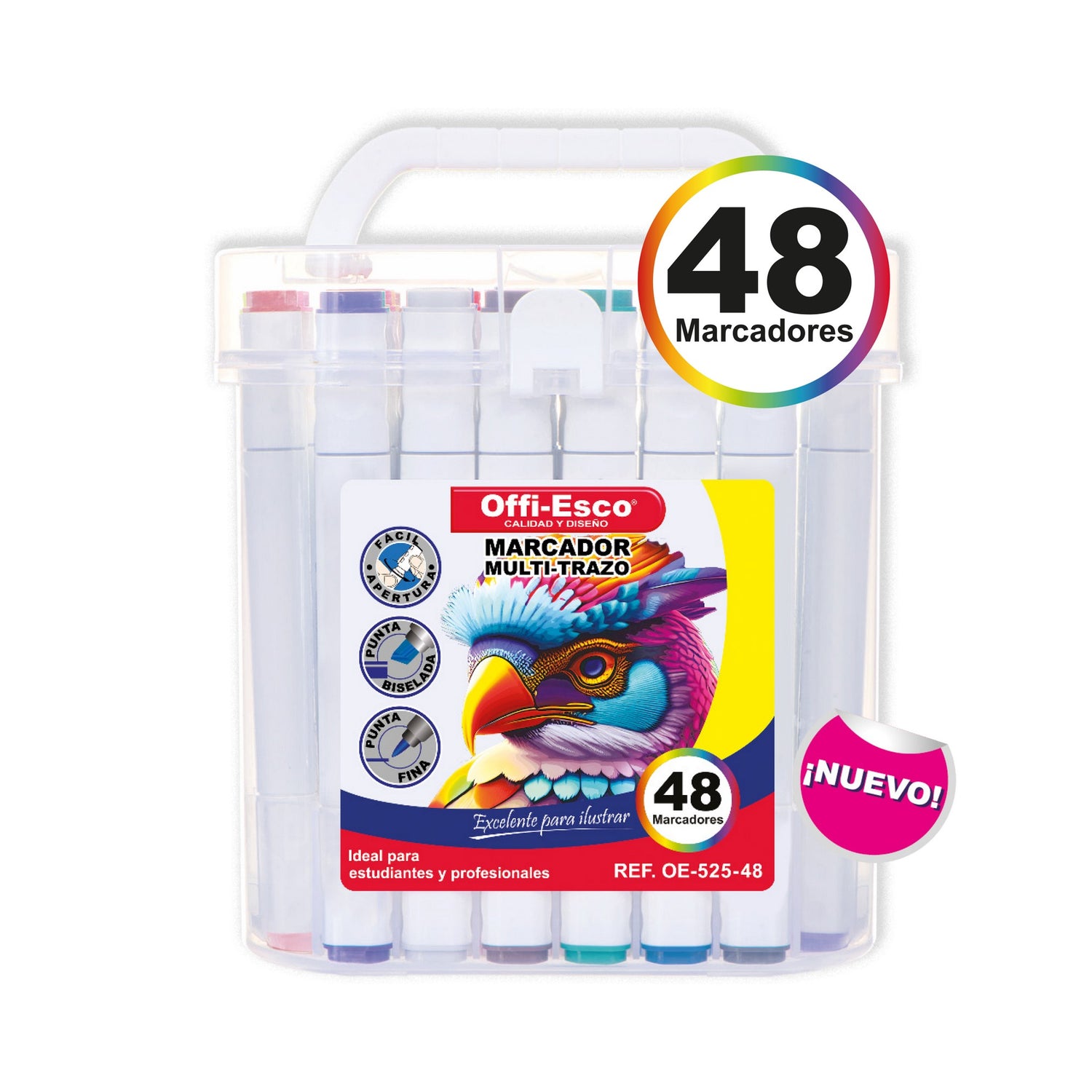 Marcador Permanente Multi-Trazo por 48 Unidades OE-525-48