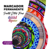 Marcador Permanente Punta Extrafina Surtido OE-527-6