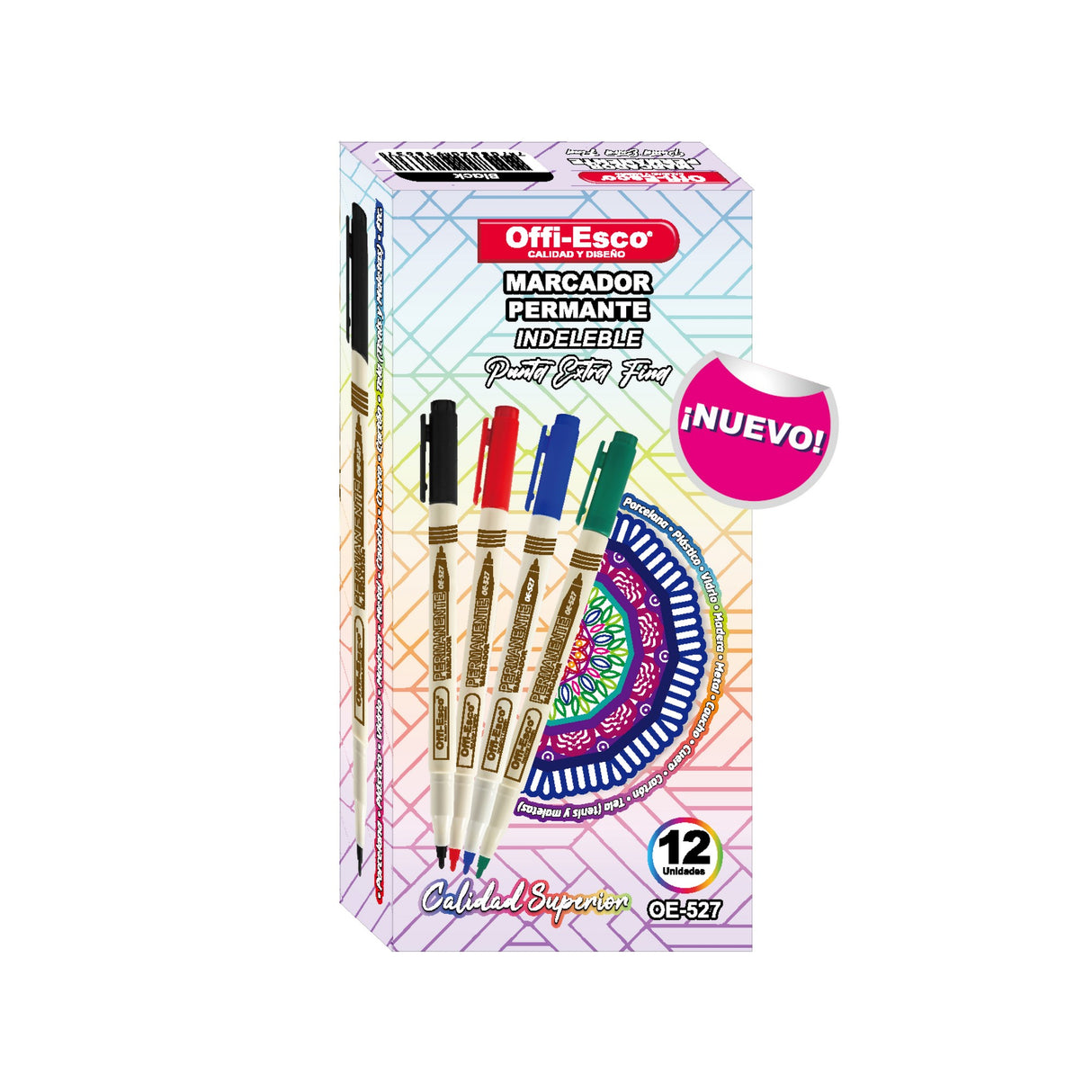 Marcador Permanente Punta Extra-Fina Negro OE-527