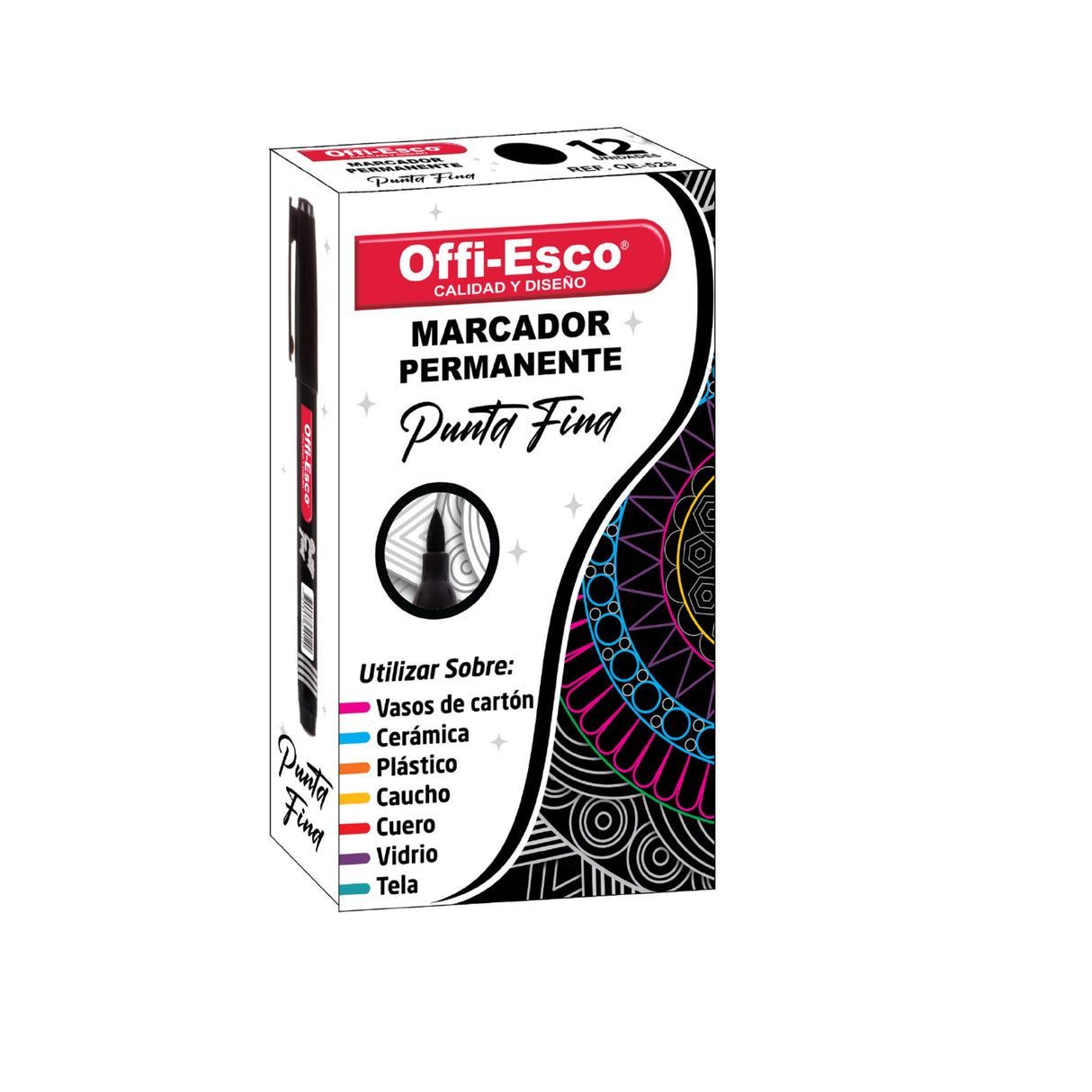Marcador Permanente Punta Fina OE-528