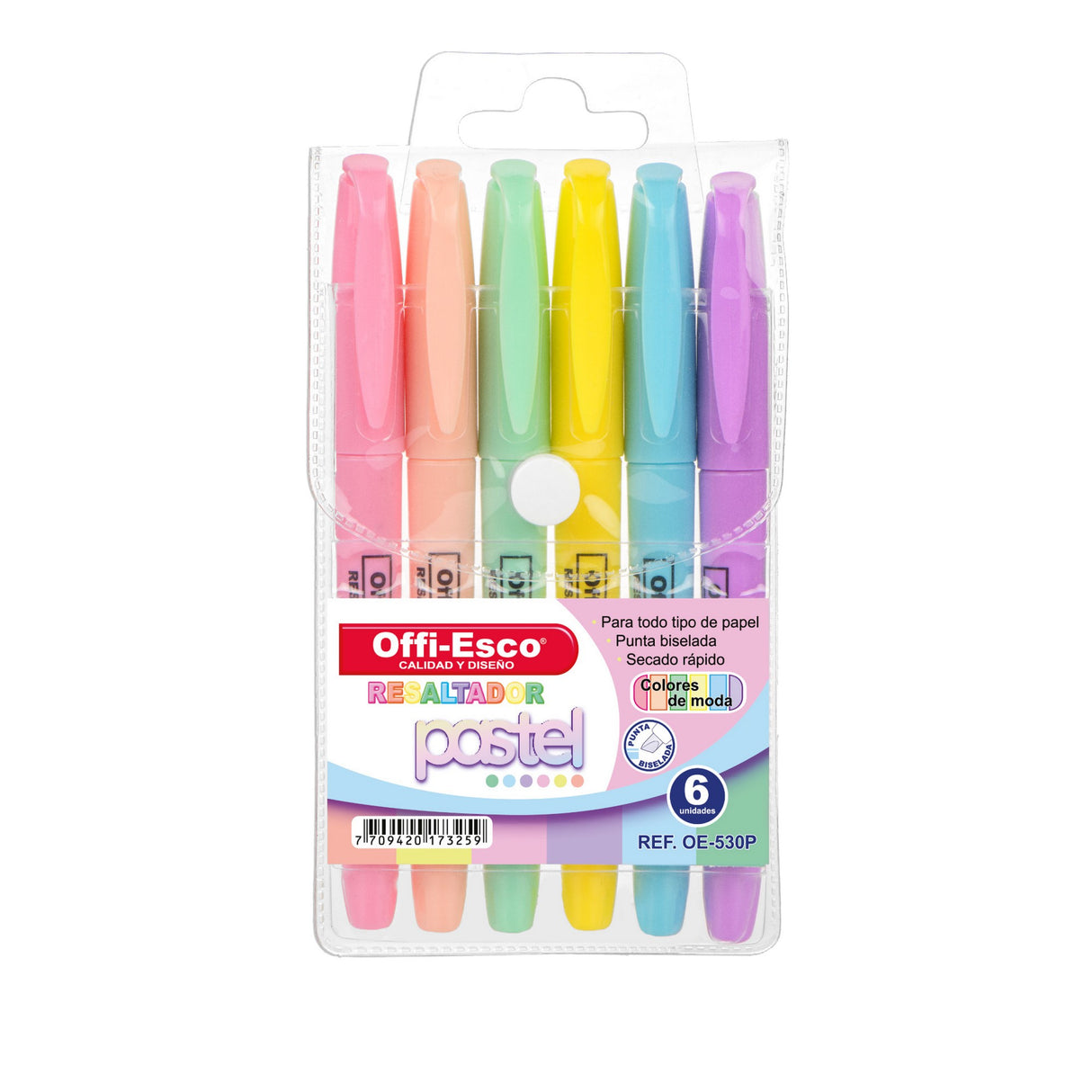 Resaltador Mediano Pasteles OE-530P