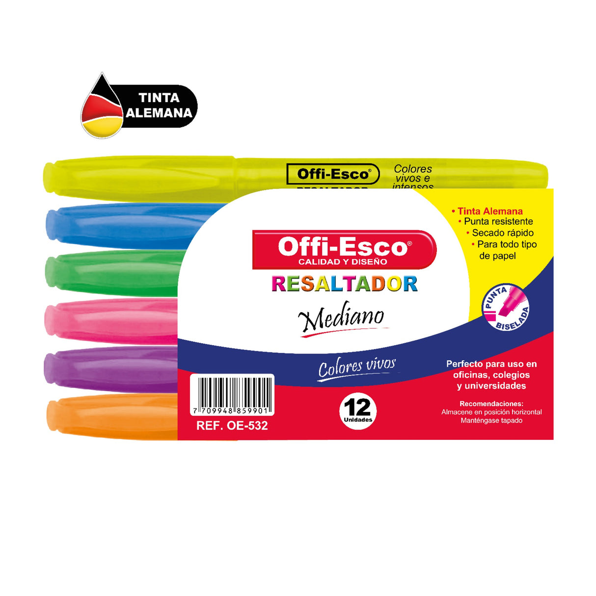 Resaltador Mediano Estuche OE-532
