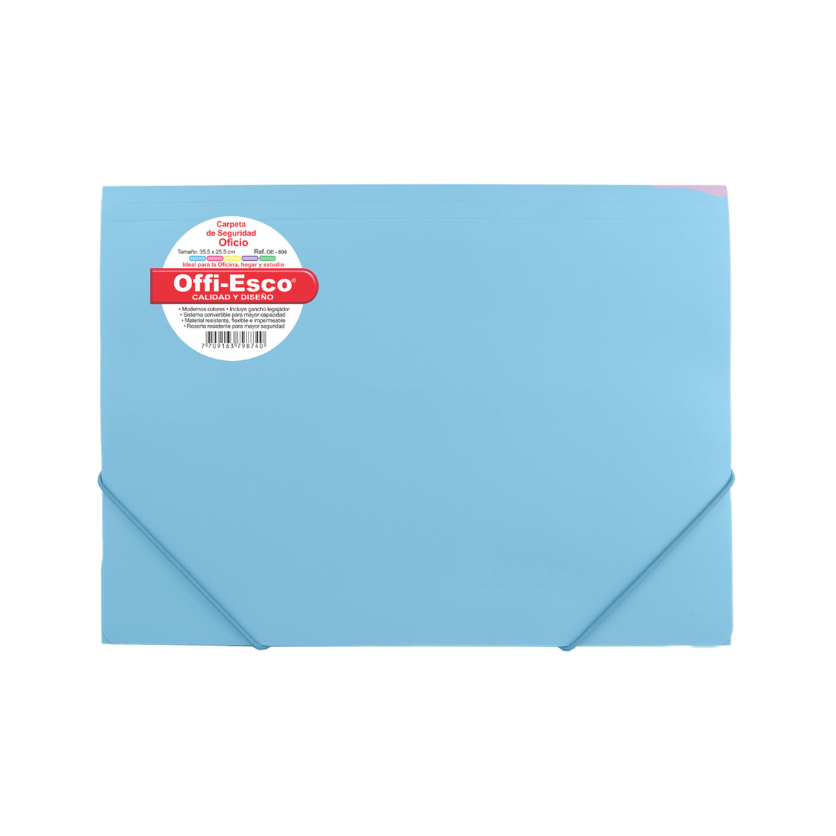 Carpeta de Seguridad Carta Colores Pastel OE-804P