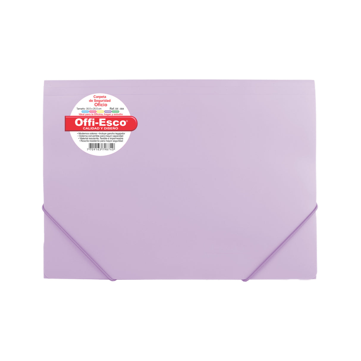 Carpeta de Seguridad Carta Colores Pastel OE-804P