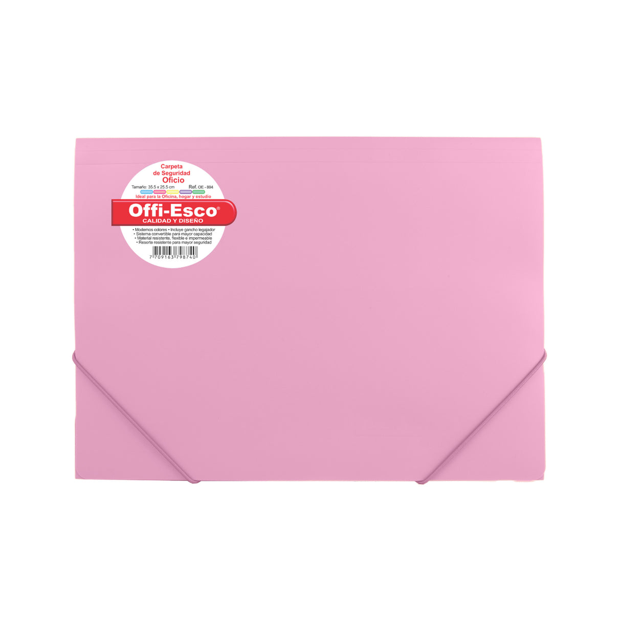 Carpeta de Seguridad Carta Colores Pastel OE-804P