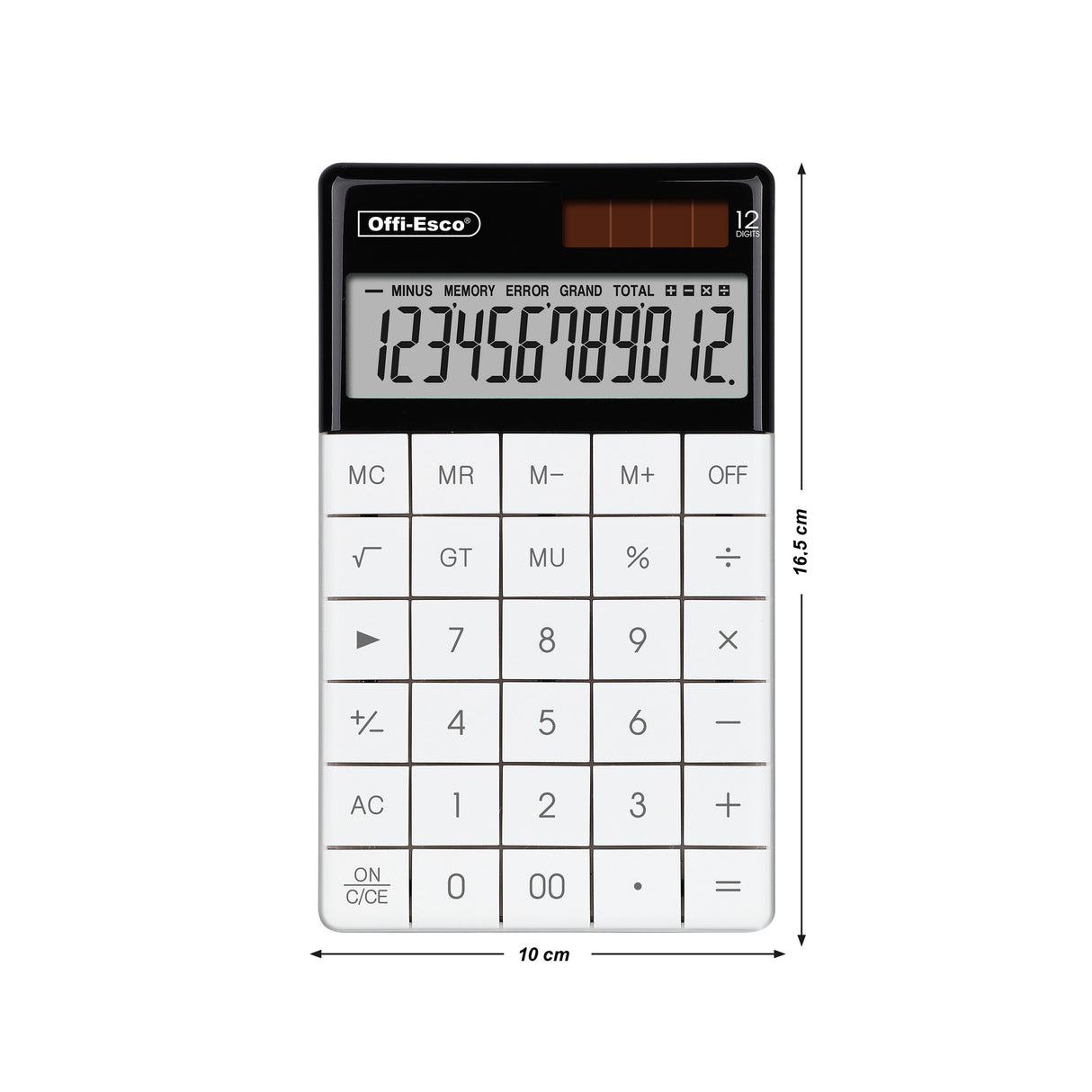 Calculadora Mediana Teclado Plano 12 Dígitos OE-971