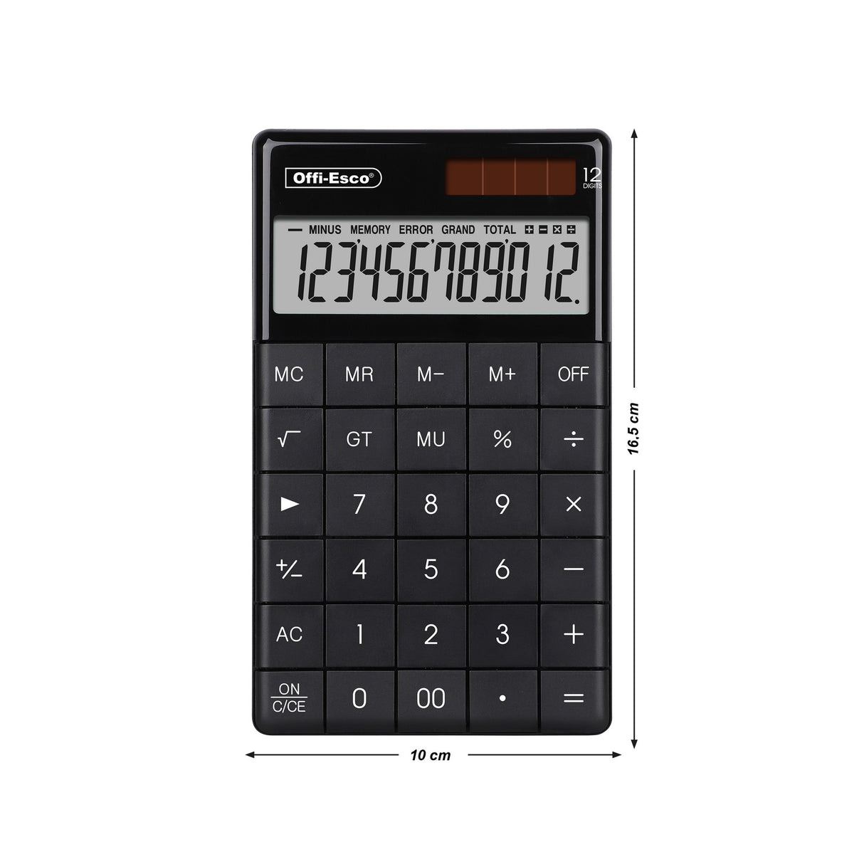 Calculadora Mediana Teclado Plano 12 Dígitos OE-971