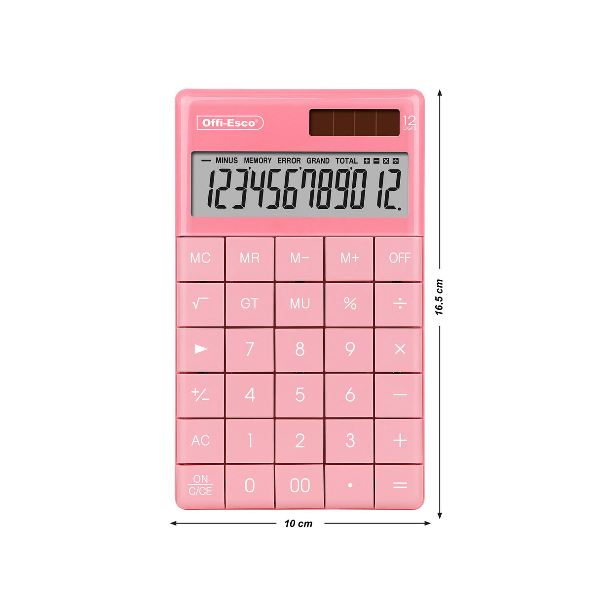 Calculadora Mediana Teclado Plano 12 Dígitos OE-971
