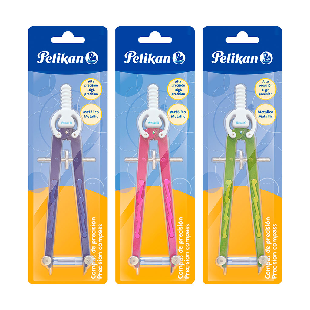 Compás de precisión metálico Pelikan