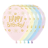 Globo Rayito de Sol Pastel Mate Surtido R-12